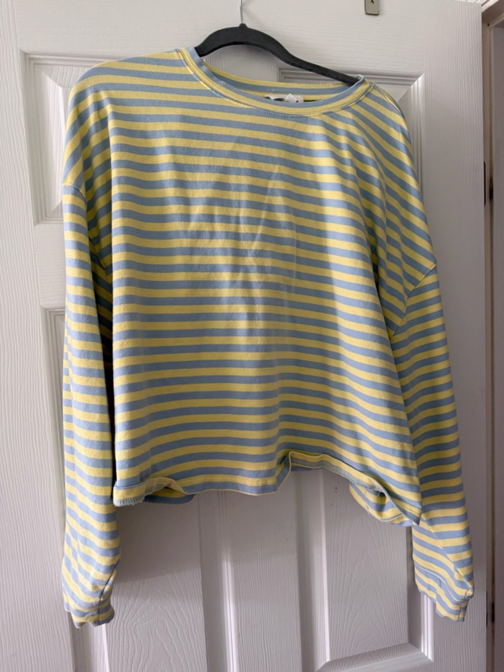 Day + Moon Yellow & Light Blue Striped Set
